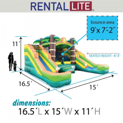 double20slide204 1709769682 Tropical Double Slide Combo Wet/ Dry